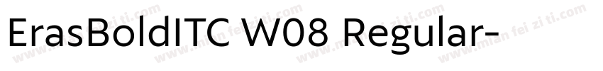 ErasBoldITC W08 Regular字体转换